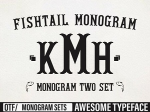 Craft Elegant Projects with a Fishtail Monogram Font