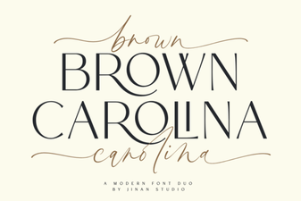 Crafting Projects with the Brown Carolina Duo Font