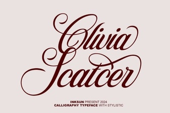 Olivia Scatter Font for Creative Designs