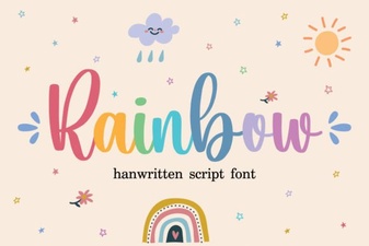 Creative Rainbow Fonts for Modern Web Design